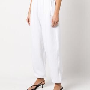 Alexander Wang Logo Tapered Track Pants White